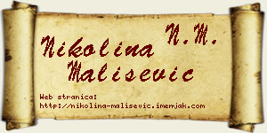Nikolina Mališević vizit kartica